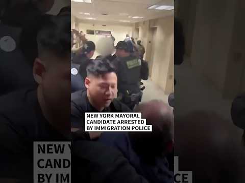 New York mayoral candidate arrested by immigration police | AFP #shorts