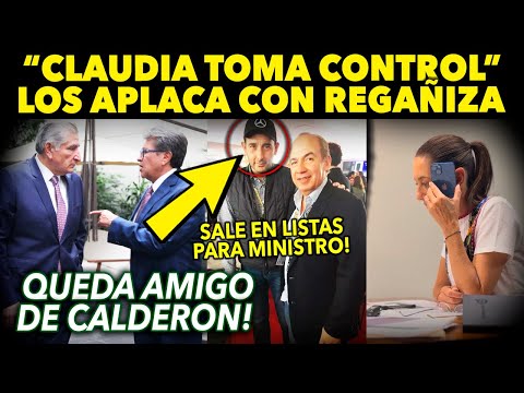 DOMINGAZO ¡CLAUDIA TOMA EL CONTROL! FRENA PLEITO. REUNION URGENTE! AMIGO DE CALDERON A MINISTRO