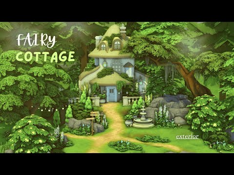 Fairy Cottage 🧚🏼‍♂️🌱- Exterior | The Sims 4 | Relaxing Speedbuild