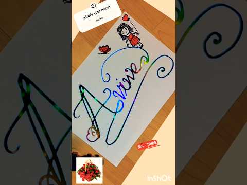 write your name in comment#magicalcalligraphy#calligraphylattering#calligraphy#sehar#shortvideo