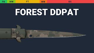 Stiletto Knife Forest DDPAT Wear Preview