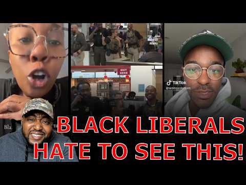Black Liberals LOSE THEIR MINDS Over UNMASKED ICE Agents BEING NON-WHITE Helping TSA At Airports!