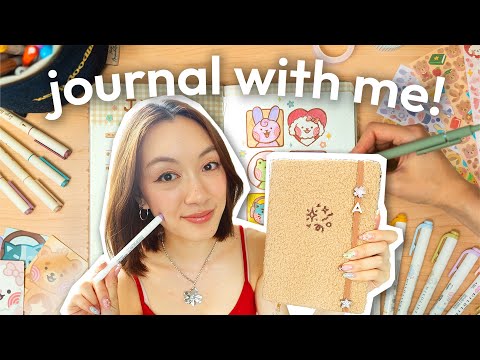 JULY journal with me 💌 (junk journal + bullet journal spreads!)