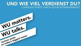 Wie viel verdienst du eigentlich? | WU matters. WU talks.