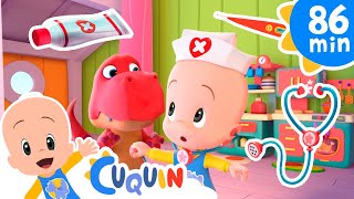 El dinosaurio está enfermito 😷🦕 y más canciones infantiles para bebés con Cleo y Cuquín