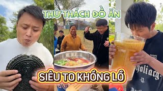 Tổng Hợp Thử Thách Đồ Ăn Siêu To Khổng Lồ - Siêu Hài Hước | Trang Reviews