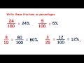 Converting Between Fractions, Decimals, and Percentages
