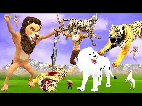 क़र्ज़ चुकाने लौट आया बहादुर बेटा | Amazing Lion | Maa Ki Kismat | Hindi Kahani | Sher Wala Cartoon