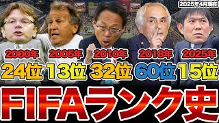 【驚愕】日本代表FIFAランキングの歴史を深堀してみた...