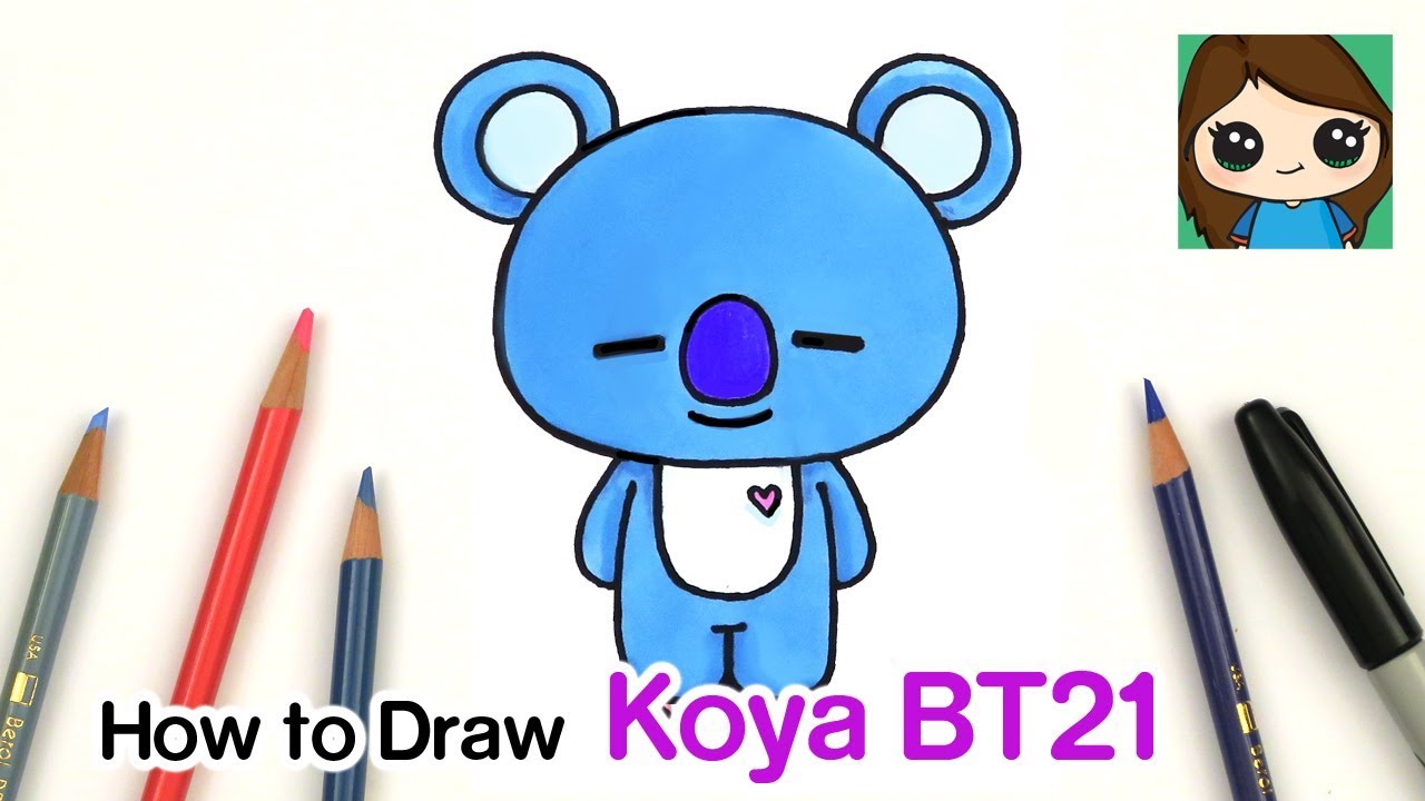 How to Draw BT21 Koya BTS RM Persona