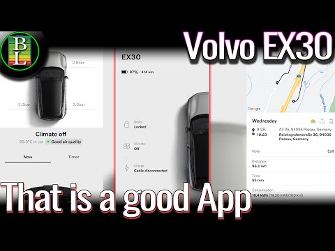 Volvo EX30 - a detailed tour through the App control