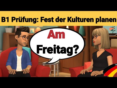 Mündliche Prüfung Deutsch B1 | Gemeinsam etwas planen/Dialog |sprechen Teil 3: Ein Fest