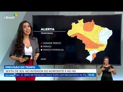 Chuvas fortes seguem na sexta-feira em grane parte do país
