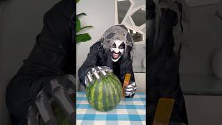 Monster makes big watermelon 🍉👻 #shorts
