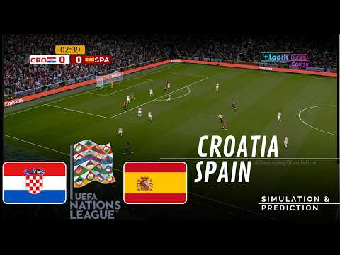 Croatia vs Spain UEFA Nations League 2026 ✅ | Full Match Simulation/Prediction
