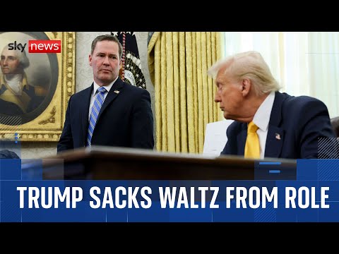 Trump changes inner circle by removing national security adviser Mike Waltz
