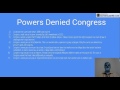 Congressional Powers and Limitations