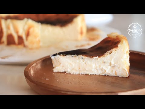 Eggless Burnt Cheesecake