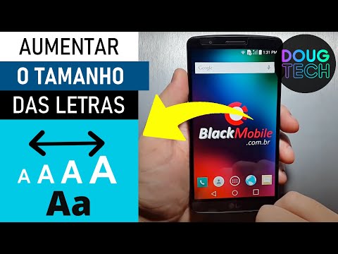 Como ajustar o TAMANHO das LETRAS em LG Antigo