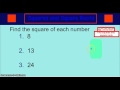 Exploring Squares and Square Roots
