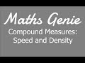 Average Speed and Density Problems