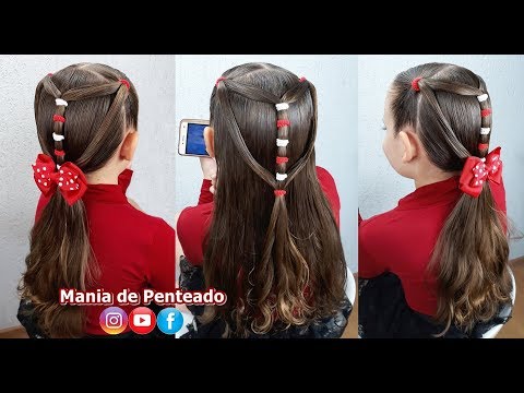 Penteado Fácil e Rápido para Escola | Quick and Easy Hairstyle for School