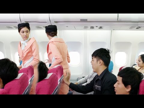 🍒【Full ver】猥瑣乘客飛機上摸空姐屁股，空服員下一秒的反擊大快人心！《中國電視劇 Chinese drama》