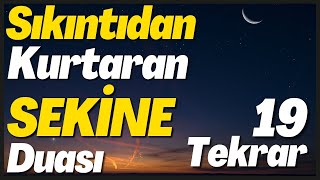 SEKİNE DUASI - 19 Tekrar  | Sıkıntıdan Kurtaran Tesirli Dua