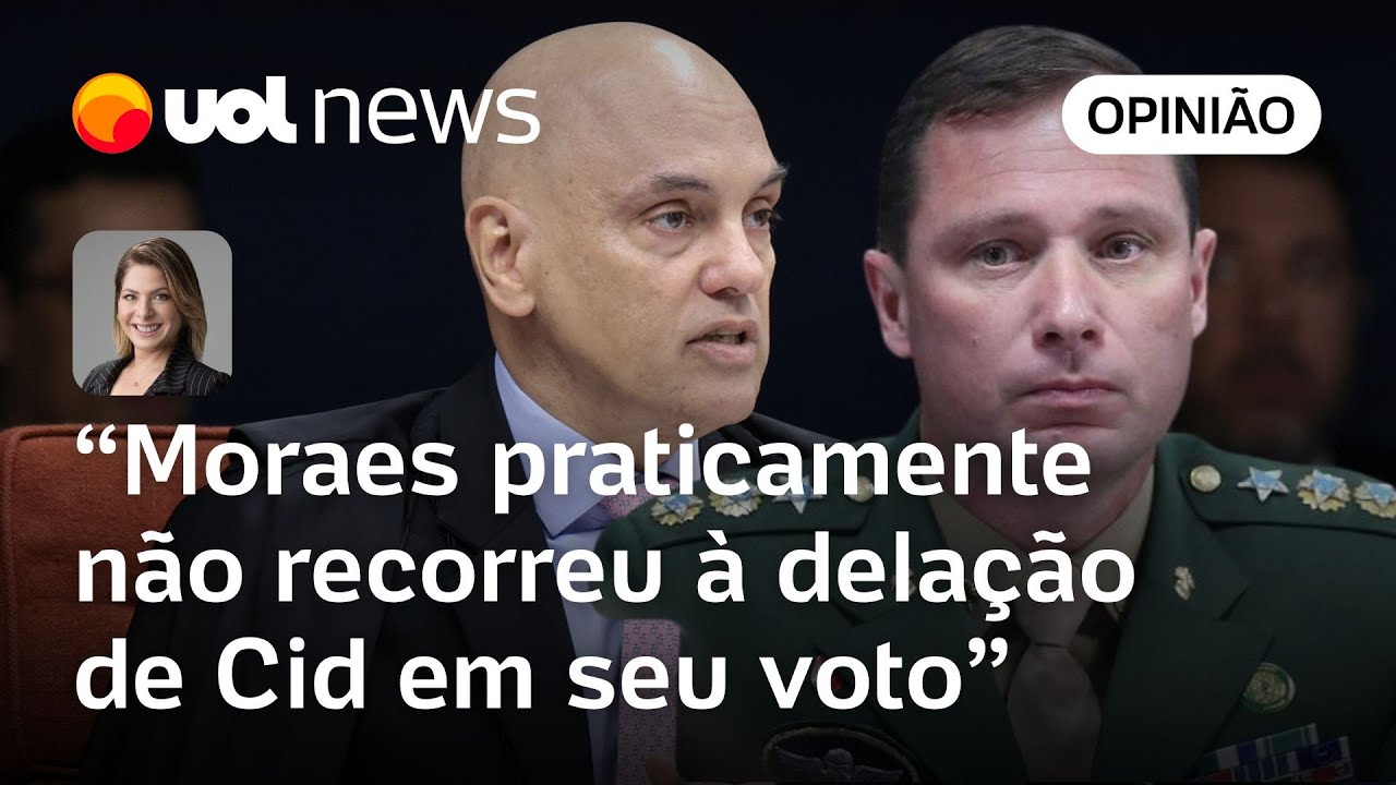 Moraes praticamente não recorreu à delação de Mauro Cid para sustentar seu voto | Daniela Lima