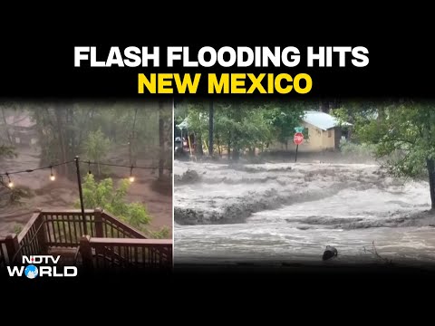 New Mexico Flash Floods | House Swept Away As Flash Flooding Hits Mountain Village In New Mexico