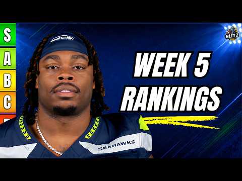 The ONLY Week 5 Fantasy Football Rankings You Need