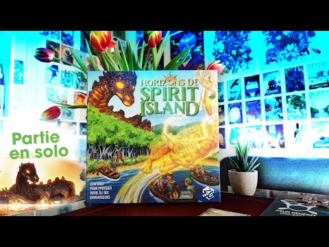 Horizons De Spirit Island - Partie Solo avec Chaleur Rayonnante de la pierre et du sable