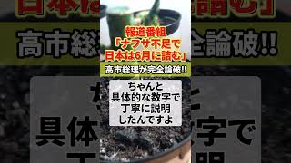 .報道番組「ナフサ危機！」→ 高市総理「事実誤認」　#shorts