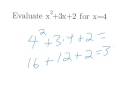 Evaluating Algebraic Expressions