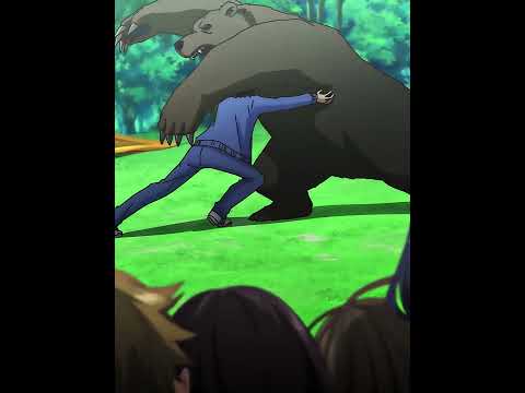 Il SAUVE sa PROF d'un OURS 🥶 | Cheat Skill lvl UP #anime #animeedit #shorts