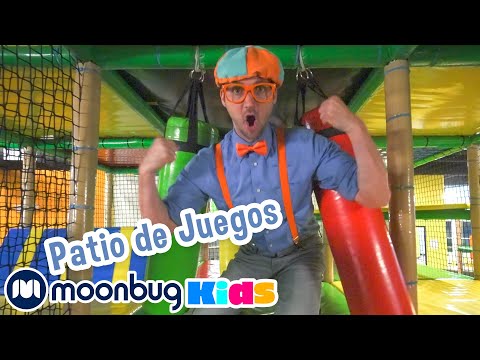 Blippi Jugando en el Patio de Juegos | Aprende con Blippi | @BlippiEspañol | Moonbug Kids
