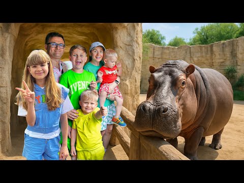 アブダビのエミレーツ·パーク動物園でダイアナとロマの家族
