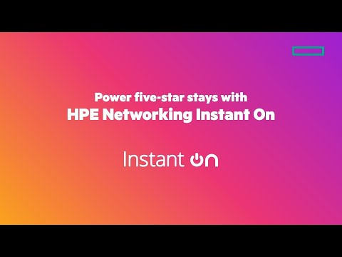 HPE Networking Instant On Hospitality Explainer Video