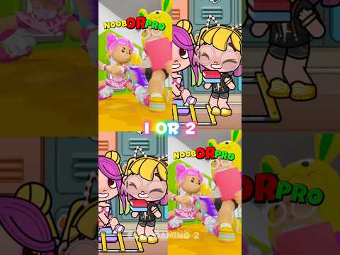NOOB vs PRO 😈💢#pazu #avatarworld #tocaboca #gacha #avatarstory #noobvspro #shorts #phonk