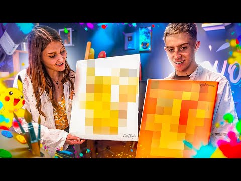 J'APPRENDS À MICHOU À PEINDRE! (en vrai il a géré)