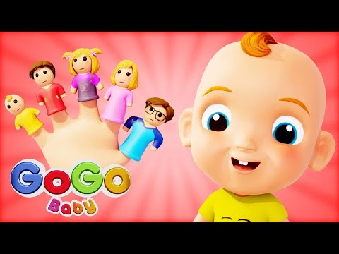 🤚Daddy Finger Song | GoGo Baby - Nursery Rhymes & Kids Songs