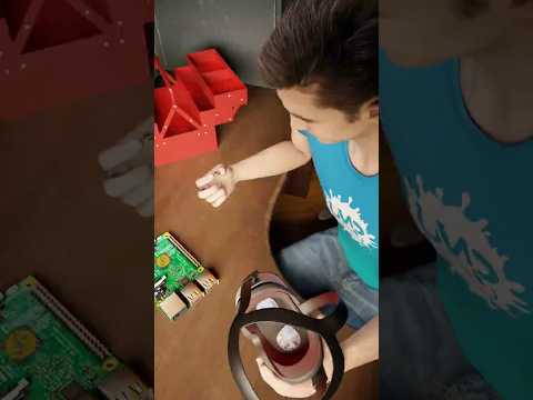The hidden eye inside her VR game #vrgaming #3danimation