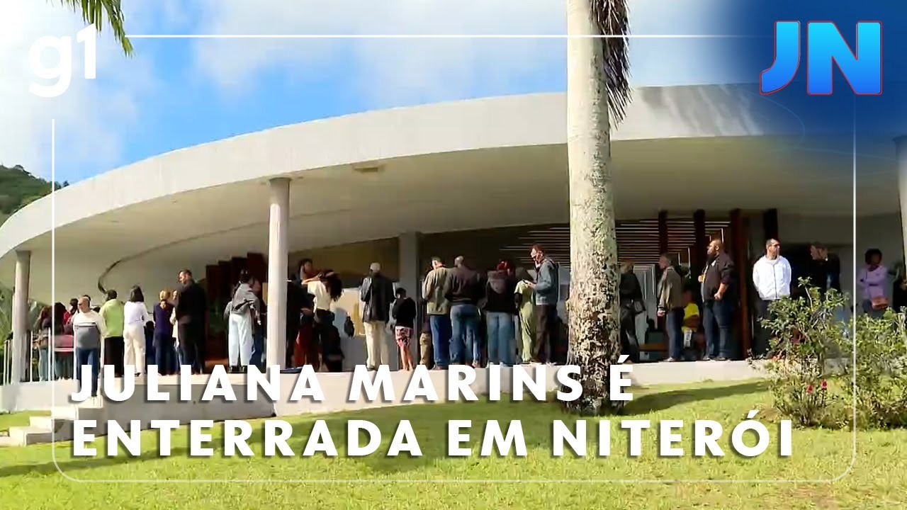 Jornal Nacional Juliana Marins é enterrada em Niterói 13 dias depois da queda em vulcão
