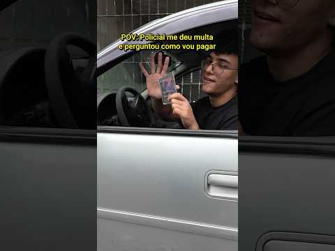 COMO PAGAR UMA MULTA 😂 #shorts