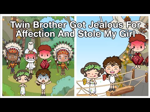 Twin Brother Got Jealous For Affection And Stole My Girl💔🏹 |Sad Story|Miga World|🍭Saraine Plays🍩