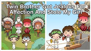 Twin Brother Got Jealous For Affection And Stole My Girl💔🏹 |Sad Story|Miga World|🍭Saraine Plays🍩