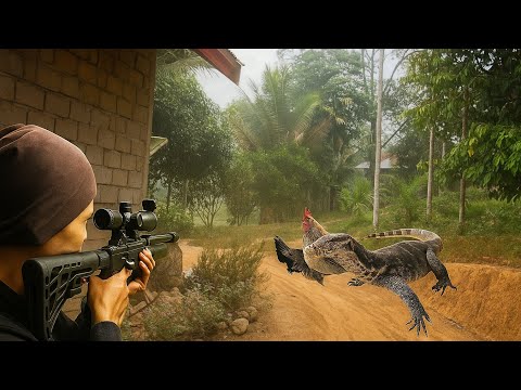 BERBURU BIAWAK NAKAL YANG SERING MENGHABISKAN AYAM WARGA..