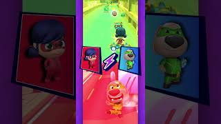 Who's the Fastest Hero? 🐞🤩 #TalkingTomHeroDash x #MiraculousLadybug