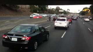 Motorcycle accident on 5 S freeway
