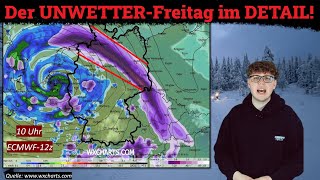Da kommt echt ALLES zusammen - Der Unwetter-Freitag im Detail! Einzelheiten.